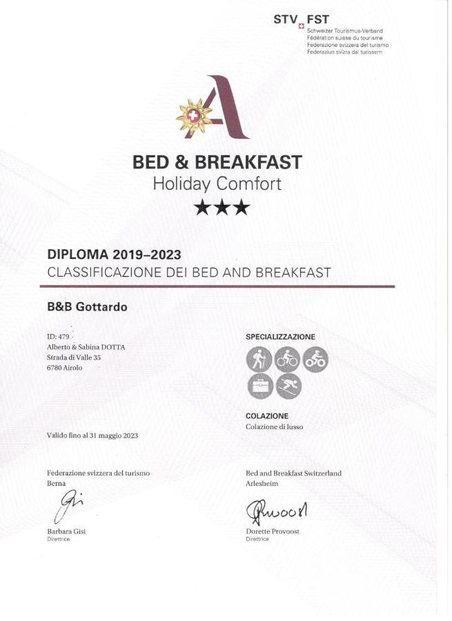 B&B Gottardo Airolo Ngoại thất bức ảnh